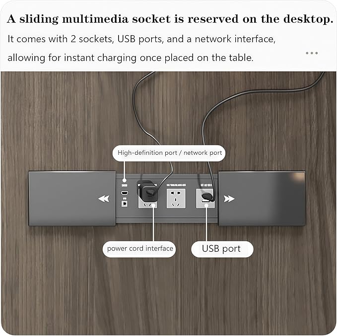 L Shaped Executive Desk, 78.7 inch Large Executive Computer Desk Set Drawers and Lockable, Power Socket and USB Port Storage, Without Desk or Computer Chair (Filing Cabinet)