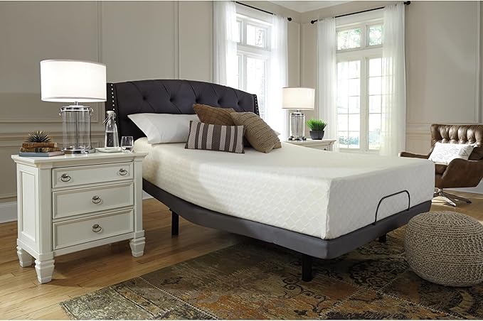 Signature Design by Ashley Chime Memory Foam 12" Queen Mattress with Thick Memory and Support Foam for Pressure Relief, Fiberglass Free, Mattress In A Box
