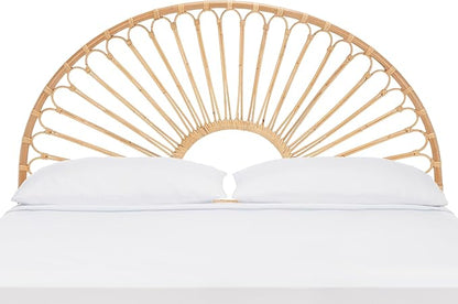 SAFAVIEH Home Collection Faris Natural Rattan Arched Full Size Headboard