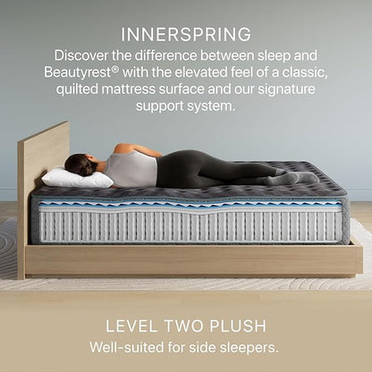 Beautyrest Days End Plush 14" Mattress - Full - Cooling Tech, Supportive Durable Pocketed Coils, Pressure Relief, Motion Separation; 100 Night Sleep Trial and 10 Year Warranty