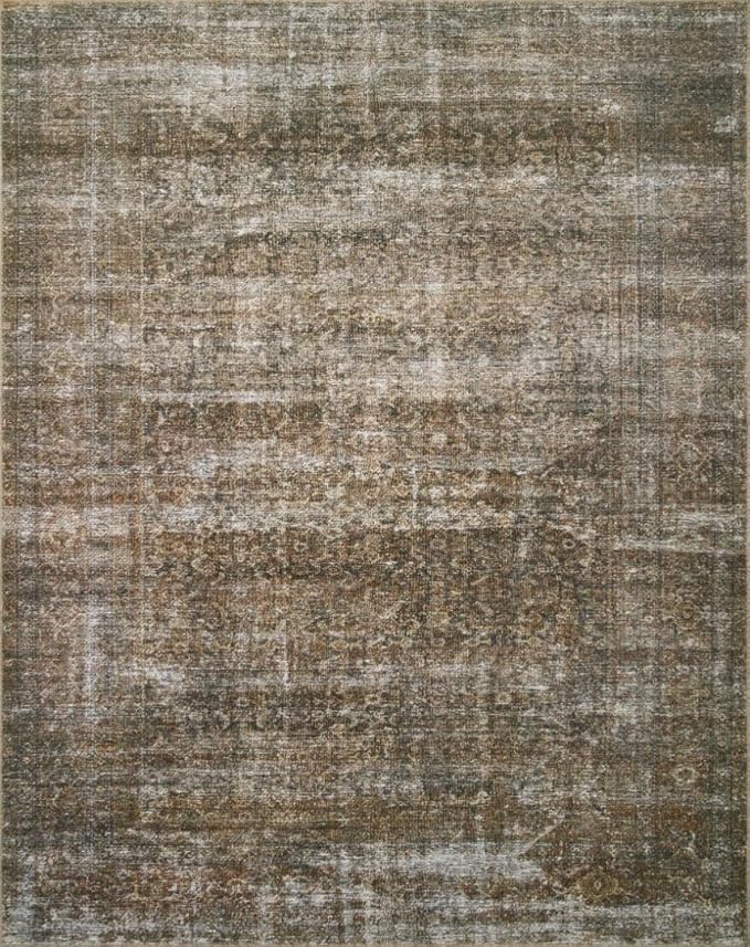 Loloi Amber Lewis Billie Collection, Tobacco & Rust 2'-6" x 7'-6" Area Rug – Antique & Distressed Accent Rugs for Living Room, Bedroom, Entryway & Hallway, No Shed High Traffic Area Home Decor Rug