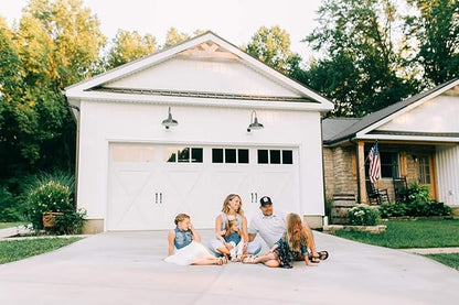 Steel Lighting Co. Gardena Barn Light | Outdoor Wall Mounted | 16" Dome | 23" Gooseneck | Farmhouse Light Made in America | Matte Black Exterior/White Interior