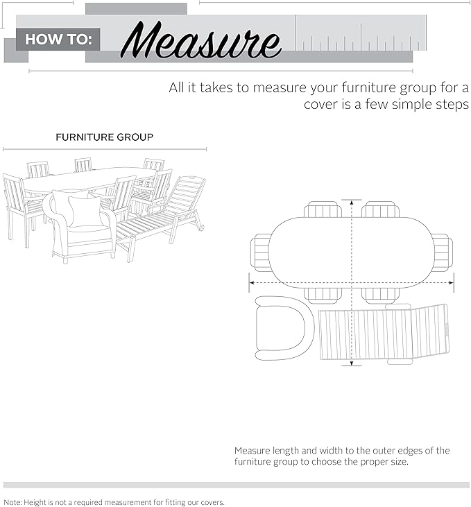 Classic Accessories 55-467-011501-00 Veranda 100" x 70" Rectangular Sectional Sofa/General Purpose, Pebble, Patio Bench Cover