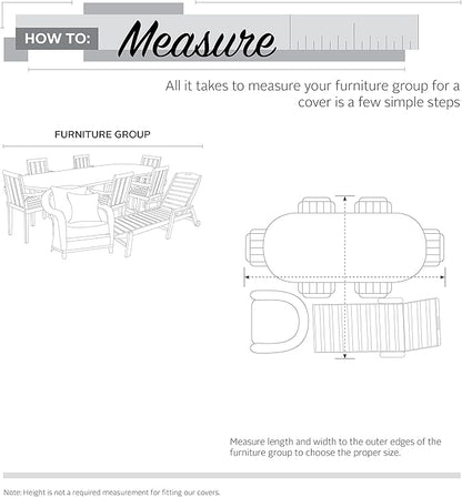 Classic Accessories Veranda Water-Resistant 80 Inch General Purpose Patio Furniture Cover, Outdoor Furniture Cover