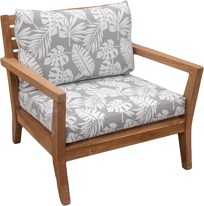 Tommy Bahama Deep Seating Lounge Cushion, 26" X 30" X 4", Tropical Chrome