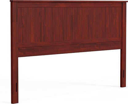 Glenwillow Home Wainscott Wood Panel Headboard in Cherry - King Size