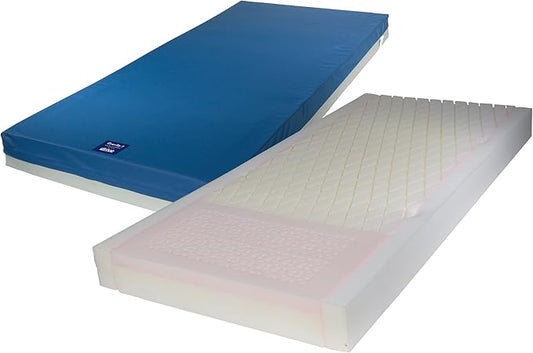 Drive Medical 15770 Gravity 7 Pressure Redistribution Mattress, Blue, 6.6 Foot (Pack of 1)