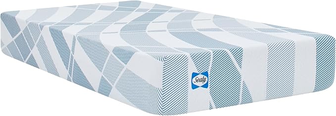 Sealy Dreamlife 10” Hybrid Mattress-in-a-Box, Queen, SealyComfort Gel Memory Foam, SealyResponsive Encased Coils, Surface-Guard Technology