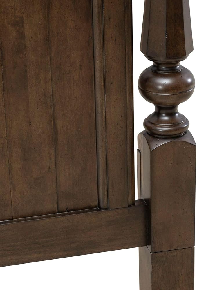 Liberty Furniture Arden Road King Arched Poster Bed Headboard - Satin Cherry