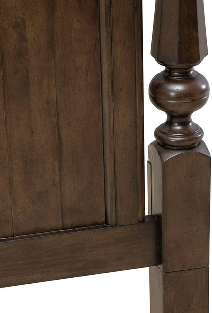 Liberty Furniture Arden Road King Arched Poster Bed Headboard - Satin Cherry