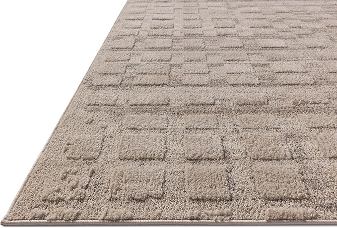 Loloi Amber Lewis Monty Collection MOT-06 Pebble/Beige 6'-7" x 9'-3" Area Rug