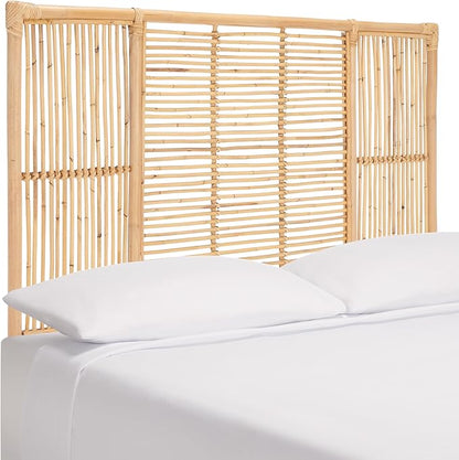 SAFAVIEH Home Collection Falyn Natural Rattan Rectangle Full Size Headboard