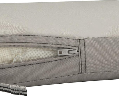 Classic Accessories Ravenna Water-Resistant 42 x 18 x 3 Inch Outdoor Bench/Settee Cushion, Patio Furniture Swing Cushion, Mushroom, Patio Loveseat Cushion