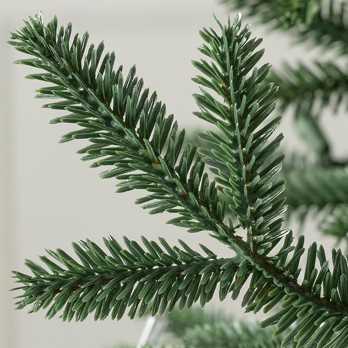 Balsam Hill European Silver Fir - Elegant Artificial Christmas Tree with True Needle Foliage Available Unlit or with LED Clear Lights, Unlit, 9'