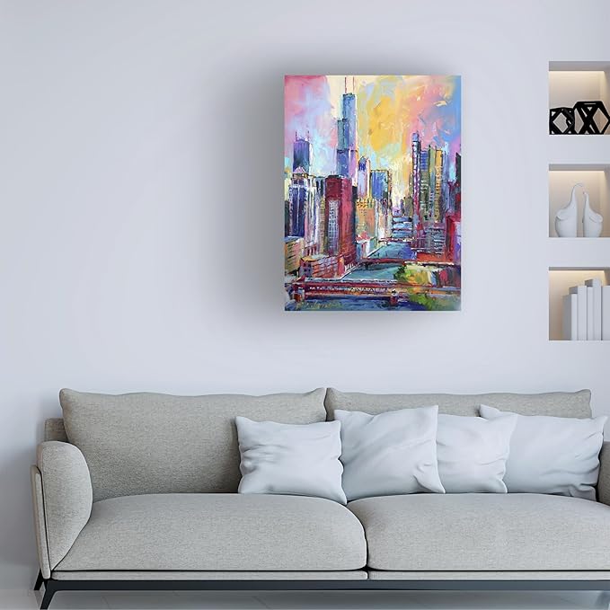 Richard Wallich 'Chicago 3' Canvas Art