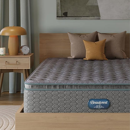 Beautyrest Prime Dream Medium Pillow Top 14.25" Mattress - Twin - Durable Pocketed Coil, Support, Pressure Relief, Cooling, Motion Separation; 100 Night Sleep Trial and 10 Year Warranty