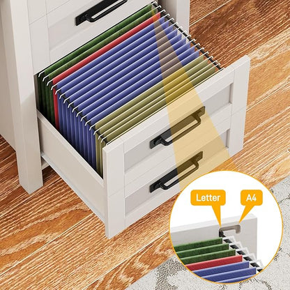 Vabches Farmhouse 60.6” Executive Desk with 7 Drawers, Computer Desk with File Drawer for Hanging Files A4, Workstation for Home Office, Study.