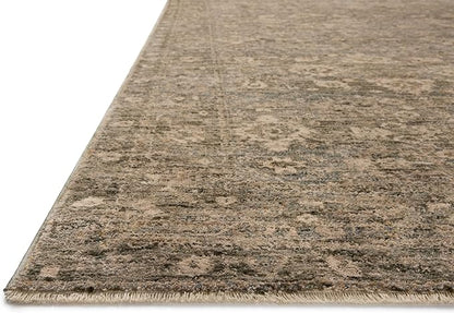 Loloi Magnolia Home by Joanna Gaines Junie Collection JUE-06 Lagoon/Natural 2'-0" x 3'-0", .38" Pile Height, Accent Rug