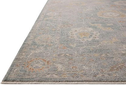 Loloi Chris Loves Julia Louisa Collection LOI-02 Ocean/Sunset 2'-7" x 8'-0", .38" Pile Height, Runner Rug