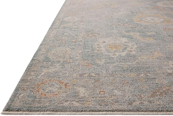Loloi Chris Loves Julia Louisa Collection LOI-02 Ocean/Sunset 7'-10" x 10', .38" Pile Height, Area Rug