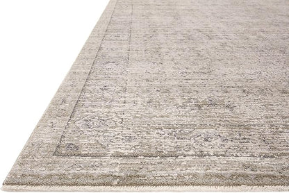 Loloi Amber Lewis Alie Collection ALE-03 Taupe/Dove 5'-3'' x 5'-3'', .13'' Pile Height, Round Area Rug