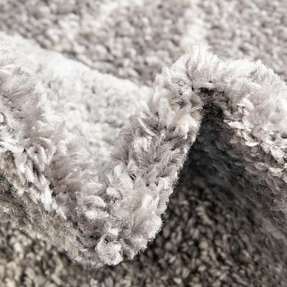 Unique Loom Trellis Frieze Collection Area Rug - Geometric (2' x 10' Runner, Light Gray/ Ivory)