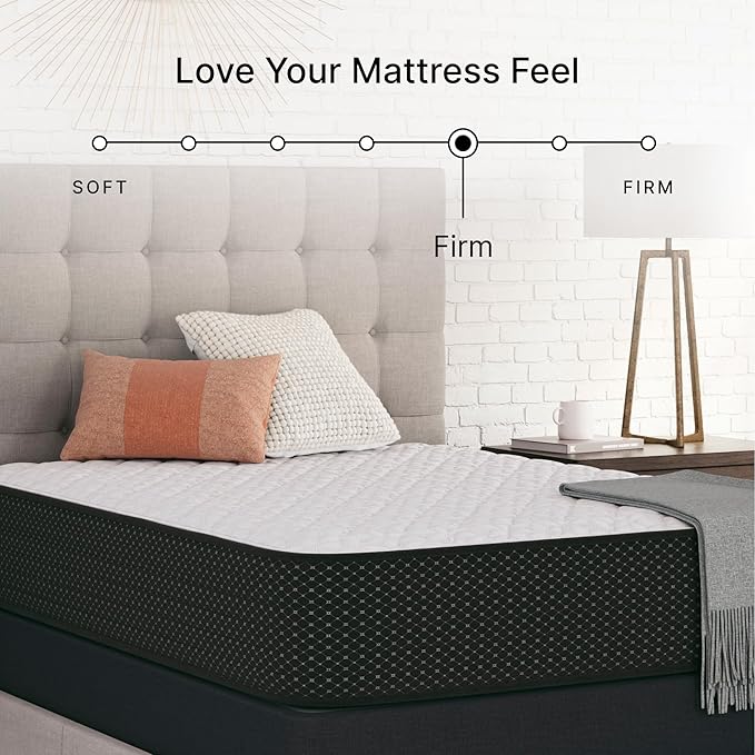 Signature Design by Ashley Limited Edition Firm 12 Inch Hybrid Mattress with Gel Memory Foam and Edge Support for Cool Sleep and Pressure Relief, California King, Fiberglass Free, Mattress In A Box