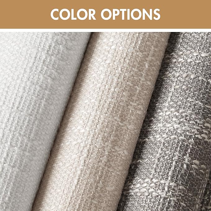 Madison Park Cordless Roman Shades, Total Blackout Window Blind Privacy Window Shades, Thermal Insulated Cordless Window Treatment for Bedroom, Living Room, Quincy, Single Panel 29" W X 64" H Linen