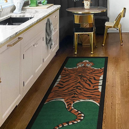 RUGGABLE x Jonathan Adler Machine Washable Modern Area Rug – Tiger Emerald 8x10, Stain-Resistant, Non-Slip – Large Rugs for Living Room, Bedroom, Hallway, Entryway & Office–with Cushioned Pad
