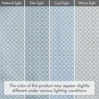 Madison Park Galen Cordless Roman Shade, 29"W x 64"H, Sheen Blue – Room Darkening, Thermal Insulated, Energy Efficient Window Blind with Subtle Sheen Basketweave Fabric for Privacy