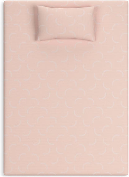 Signature Design by Ashley Twin Size iKidz 7 Inch Firm Gel Memory Foam Mattress with Stretch Knit Cover & Pillow Included, Pink Coral, Fiberglass Free, Mattress in A Box