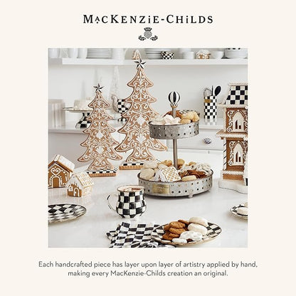 MACKENZIE-CHILDS Tabletop Christmas Tree, Decorative Tree for Christmas Decor, Small, Gingerbread Cookie