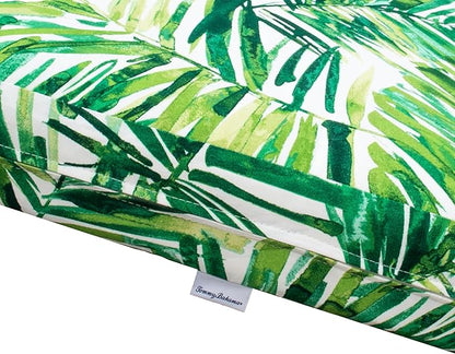 Tommy Bahama Deep Seating Lounge Cushion, 23" X 24" X 4", Coastal Palm Green Leaf