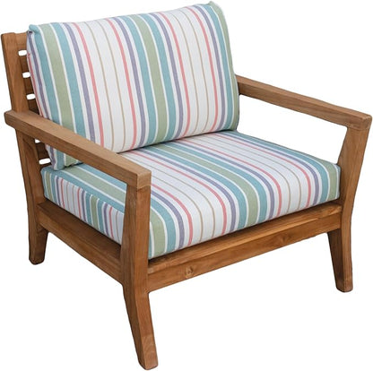 Tommy Bahama Deep Seating Lounge Cushion, 26" X 26" X 4", Bandeau Pastel