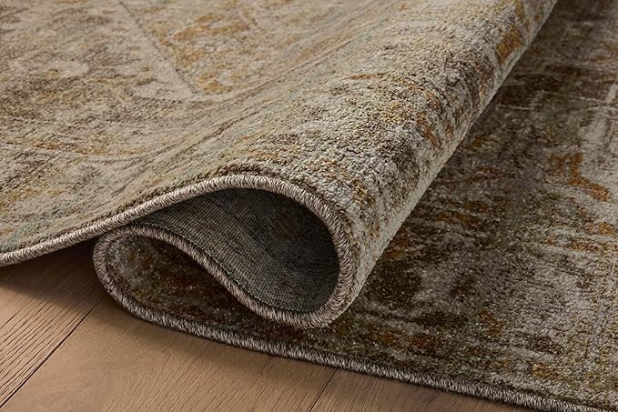Loloi Magnolia Home by Joanna Gaines Mona Collection MOA-01 BARK/Sunrise 2'-6" x 8'-0" Runner Rug