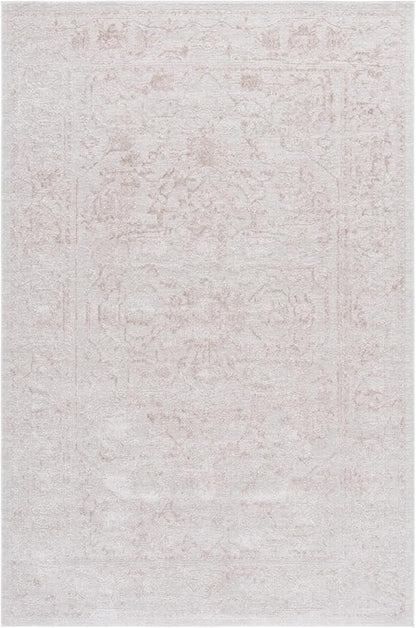 SAFAVIEH Area Rug 4x6 - Reflection Collection - Cream & Ivory, Non-Shedding & Easy Cleaning, Ideal for Entryway, Living Room, Bedroom (RFT665D)