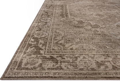 Loloi Magnolia Home by Joanna Gaines Mona Collection MOA-01 Cocoa/Stone 8'-10" x 12' Area Rug