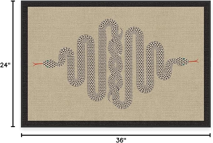 RUGGABLE x Jonathan Adler Machine Washable Modern Area Rug – Venom Neutral 2x3, Stain-Resistant, Non-Slip – Small Rugs for Living Room, Bedroom, Hallway, Entryway & Bathroom–with Standard Pad