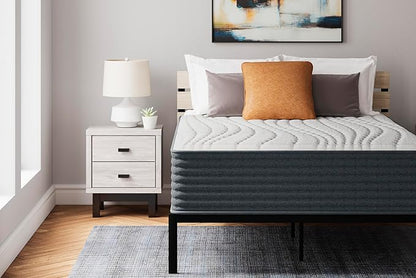 Signature Design by Ashley Hybrid 1400 14 Inch Extra Plush Gel Memory Foam Mattress with Edge Support for Pressure Relief, King, Fiberglass Free, Mattress in A Box