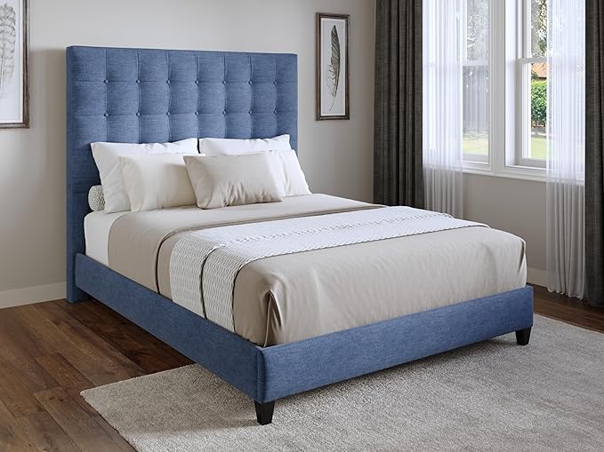 Blue Sutton Queen Headboard