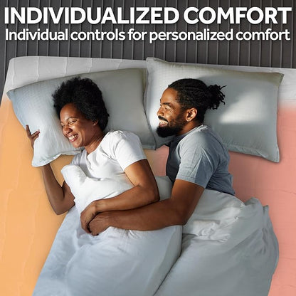 Sunbeam Restful Premium Quilted Heated Mattress Pad - King White