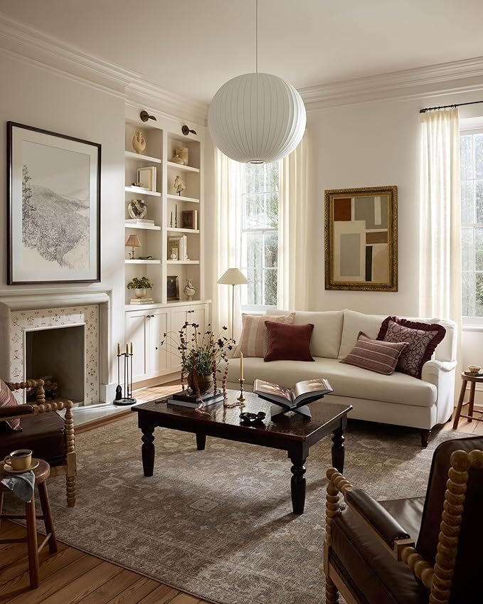 Loloi Chris Loves Julia Louisa Collection LOI-03 Taupe/Ivory 2'-7" x 8'-0", .38" Pile Height, Runner Rug