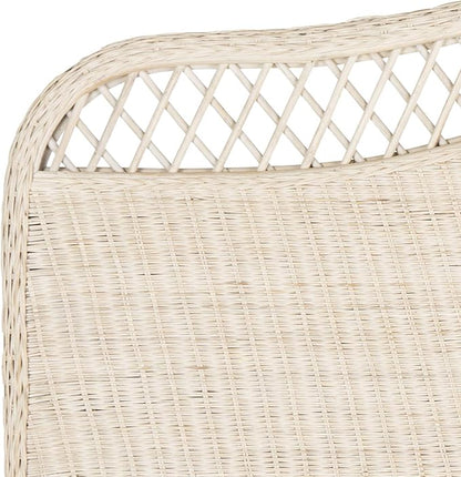 Safavieh Home Collection Sephina White Washed Rattan Headboard (Full)