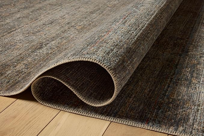 Loloi Amber Lewis Molly Collection MOL-05 Lagoon/Natural 2'-7" x 7'-9" Low Pile Runner Rug