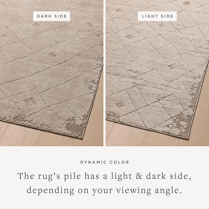 Loloi Amber Lewis Monty Collection MOT-05 Beige/Natural 2'-7" x 4', .50" Pile Height, Area Rug