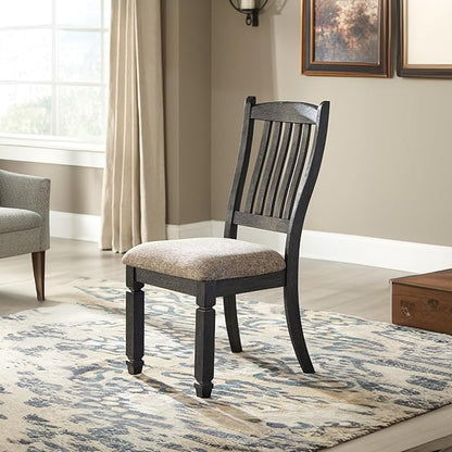 Signature Design by Ashley Tyler Creek 19.25" Dining Room Upholstered Chair, 2 Count, Antique Black