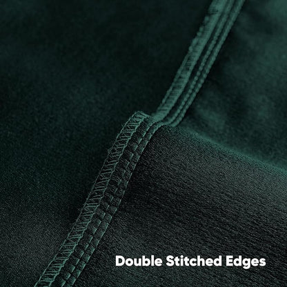 FUTEI Teal Chenille Decorative Throw Pillow Covers 24x24 Inch Set of 2,Soft Cozy Faux Linen Textured European Pillow Shams,Farmhouse Home Decor for Couch Living Room