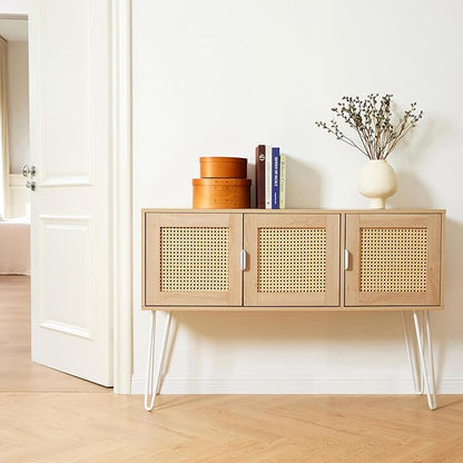 Netstar Entryway Table, Sofa Table, Console Tables for Entryway, Behind Couch Sofa Narrow Long, Foyer Tables w/Storage Drawers for Entry Way Hallway Living Room Home Decor, Wood Boho Farmhouse, Wood