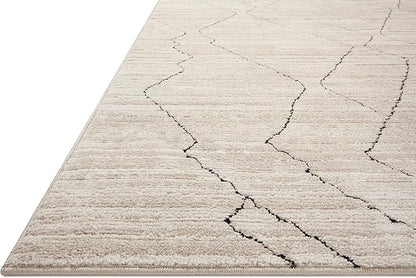 Loloi Darby Collection DAR-03 Sand/Charcoal 2'-7" x 4' Accent Rug