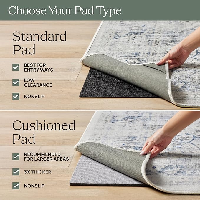 RUGGABLE Washable Area Rug – Outdoor Kamran Sunset Orange 3x5, Stain-Resistant, Non-Slip – Small Machine Washable Rugs for Entryway, Patio, Balcony, Deck, & Porch–with Standard Pad